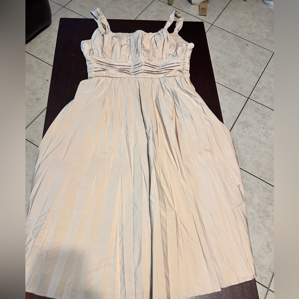 Anne Klein Strapless Cream Dress